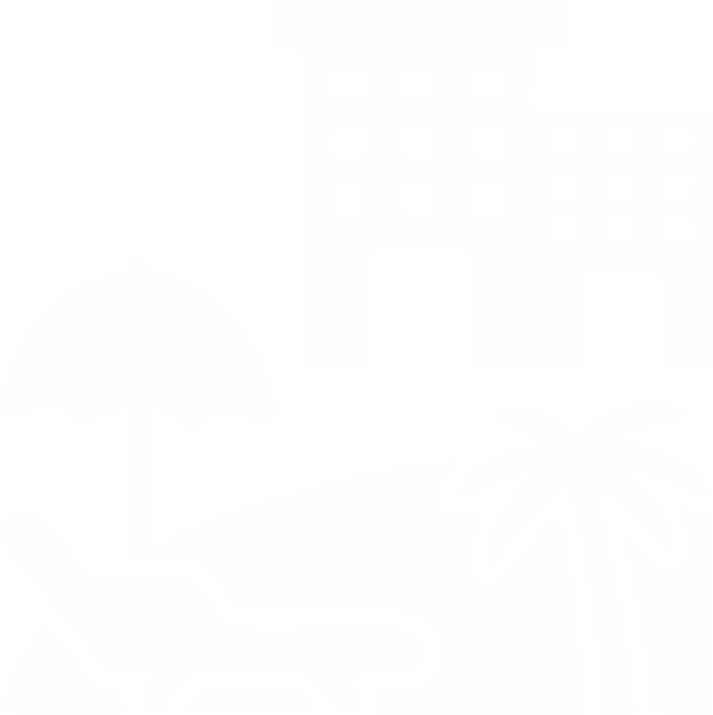 Resort building and umbrella icon representing vacation facilities                                  at Palar Farms
